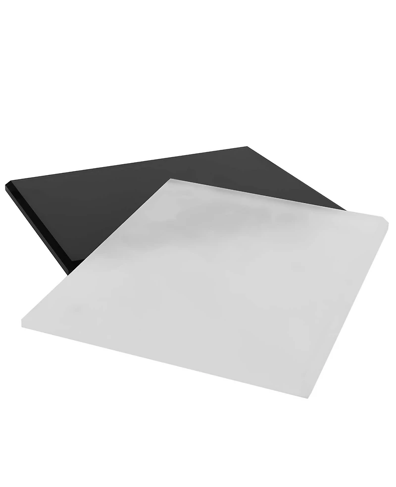 Lainy Home Modern Solid Crystal Tray, 14'' x 10''