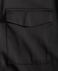 On 34th Women's Button-Front Long-Sleeve Satin Utility Shirt, Created for Macy's