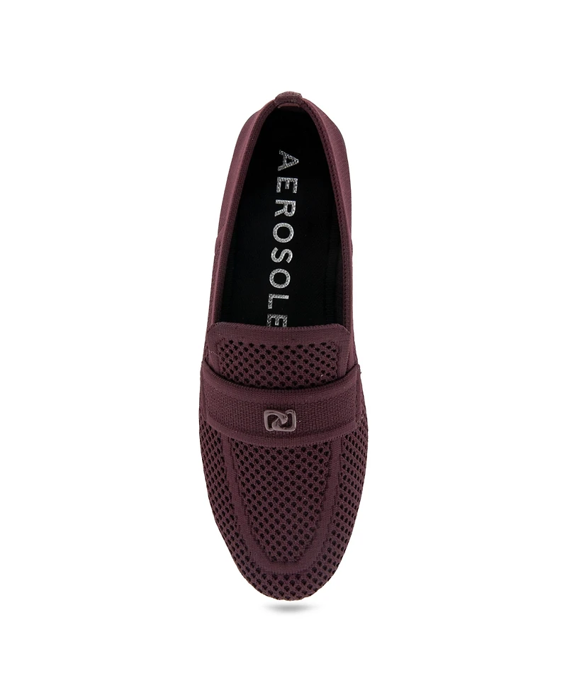 Aerosoles Women's Nanti Knit Smoking Slipper Flats