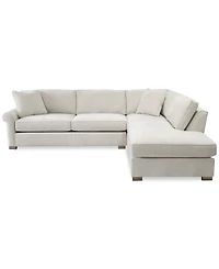 Marlyann 2-Pc. Fabric Roll Arm Sectional Sofa, Exclusively at Macy's