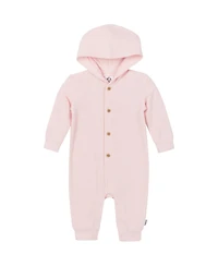 Gerber Baby Girls Hooded Long Sleeve Romper