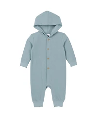 Gerber Baby Boys Hooded Long Sleeve Romper