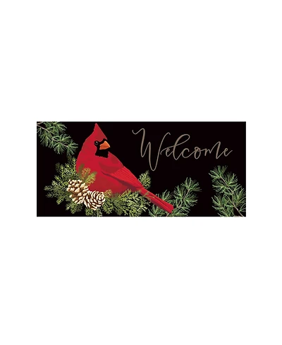 Evergreen Cardinal and Sassafras Indoor Outdoor Switch Doormat 1'10"x10" Multicolored
