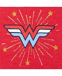 Justice League Toddler Girls Dc Comics Wonder Woman T-Shirt and Active Retro Dolphin Shorts Outfit Set