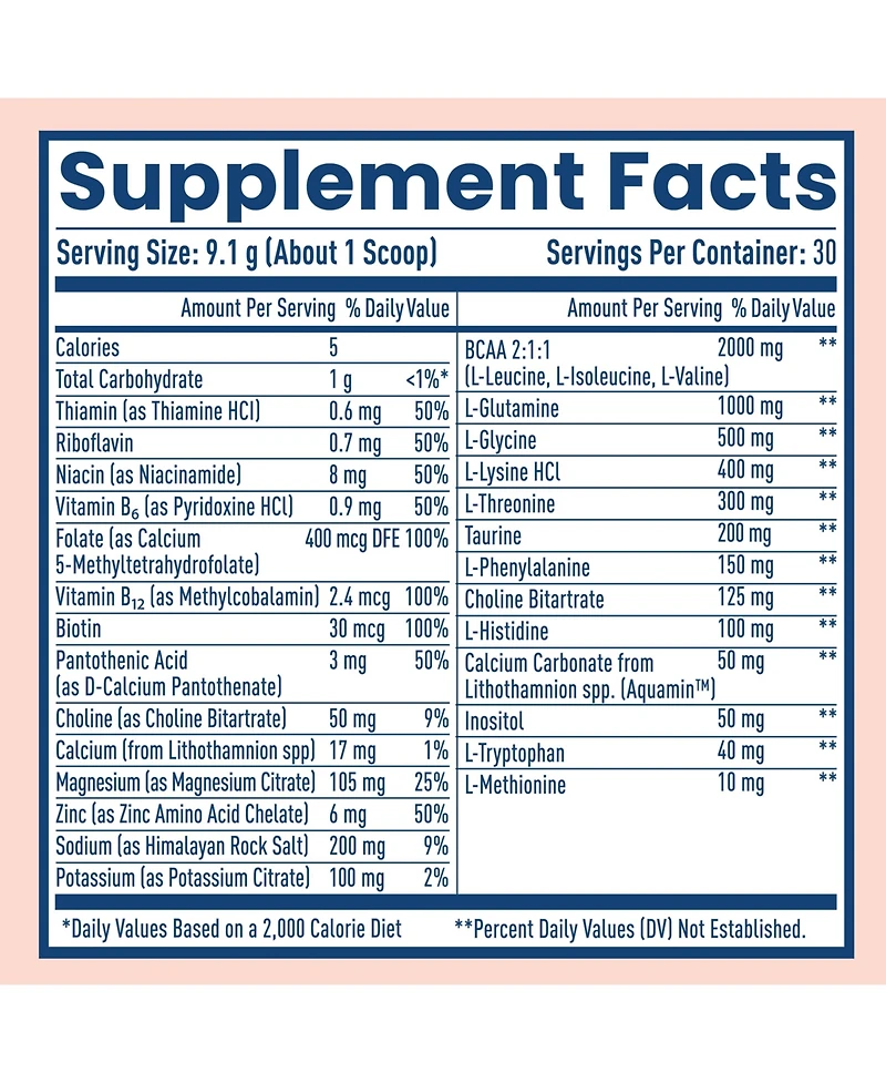 NativePath Native Hydrate, Zero Sugar, Electrolytes Powder with BCAAs, Peach Mango Hydration Powder, Keto & Paleo Friendly, 30 Servings