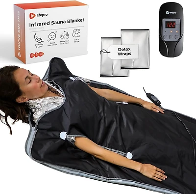LifePro Bioremedy Sauna Blanket – Portable Far Infrared Detox Blanket for Home Relaxation