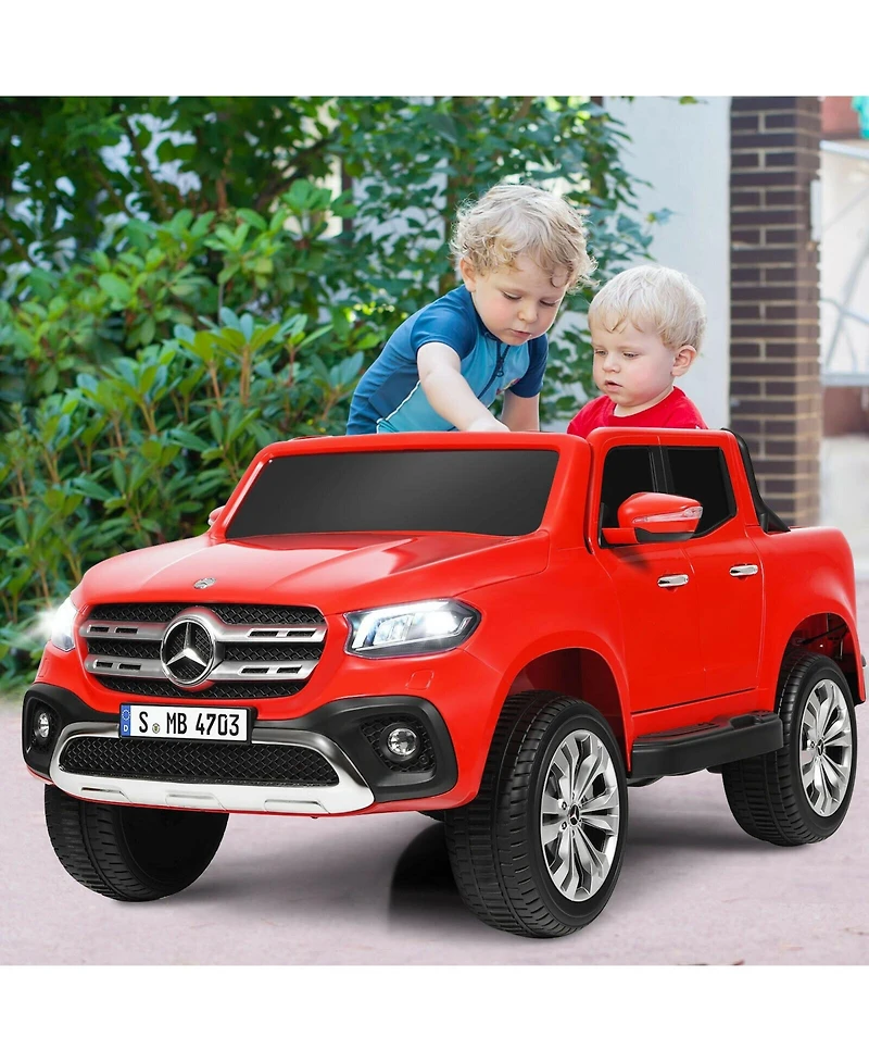 12V 2-Seater Kids Ride On Car Licensed Mercedes Benz X Class Rc with Trunk