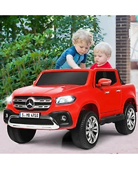12V 2-Seater Kids Ride On Car Licensed Mercedes Benz X Class Rc with Trunk