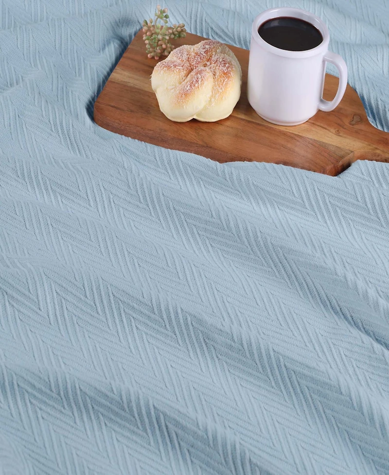 Superior Chevron All-Season Cotton Blanket, Full/Queen
