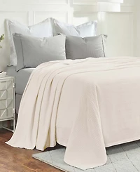 Superior Jena Cotton Textured Chevron Lightweight Woven Blanket