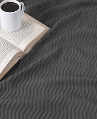Superior Jena Cotton Textured Chevron Lightweight Woven Blanket