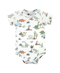 Hudson Baby Boys Unisex Soft Cotton Bodysuit Triple Pack