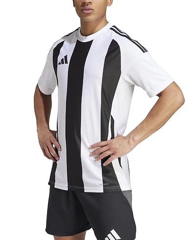 adidas Men's Stripe Logo Jersey T-Shirt