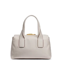 Donna Karan New York Amagansett Soft-Rolled Leather Satchel with Sculpted Magnet Closure
