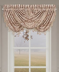 J Queen New York Rosewater Window Waterfall Valance, 33" x 43"