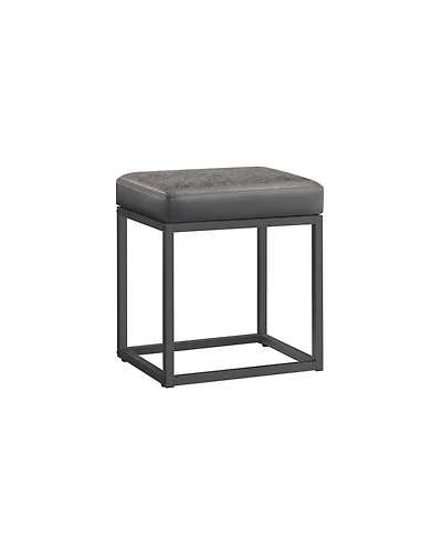 Slickblue Rectangle Ottoman Footstool Steel Frame