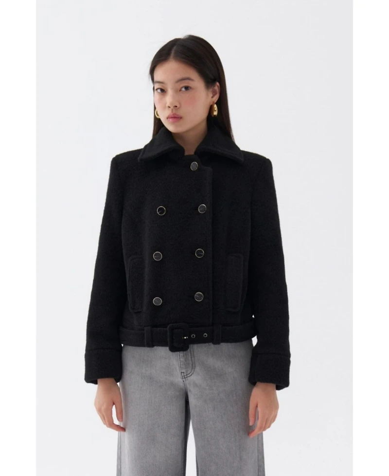 Nocturne Women's Shoulder Pad Short Coat