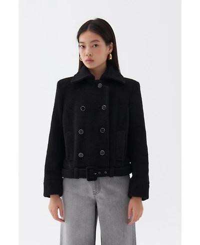 Nocturne Women's Shoulder Pad Short Coat