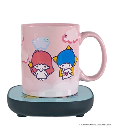 Uncanny Brands Hello Kitty and Friends Little Twin Stars Mug Warmer with Mug – Keeps Your Favorite Beverage Warm - Auto Shut On/Off