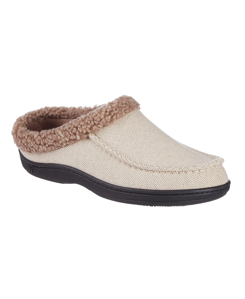 Isotoner Men's Lewis Clog Slippers with Memory Foam