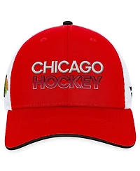 Fanatics Men's Red Chicago Blackhawks Authentic Pro Rink Trucker Adjustable Hat