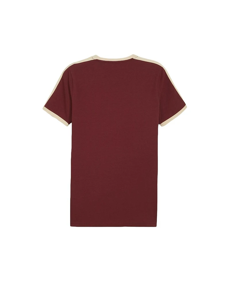 Puma Men's Maroon Manchester City Ftbl Heritage T-Shirt