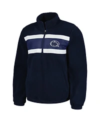 G-iii Sports by Carl Banks Men's Navy Penn State Nittany Lions Pinch Runner Half-Zip Top