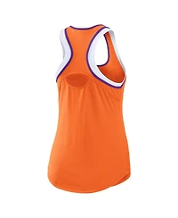 Wear by Erin Andrews Women's Orange Clemson Tigers Open Hole Razorback Tank Top