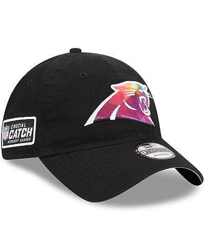 New Era Men's Black Carolina Panthers 2023 Nfl Crucial Catch 9TWENTY Adjustable Hat