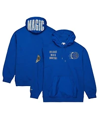 Mitchell & Ness Men's Blue Orlando Magic Team Og 2.0 Vintage Logo Fleece Pullover Hoodie