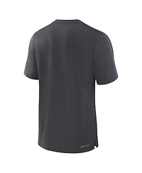 Jordan Men's Anthracite North Carolina Tar Heels 2024/25 Sideline Player Performance Tri-Blend T-Shirt