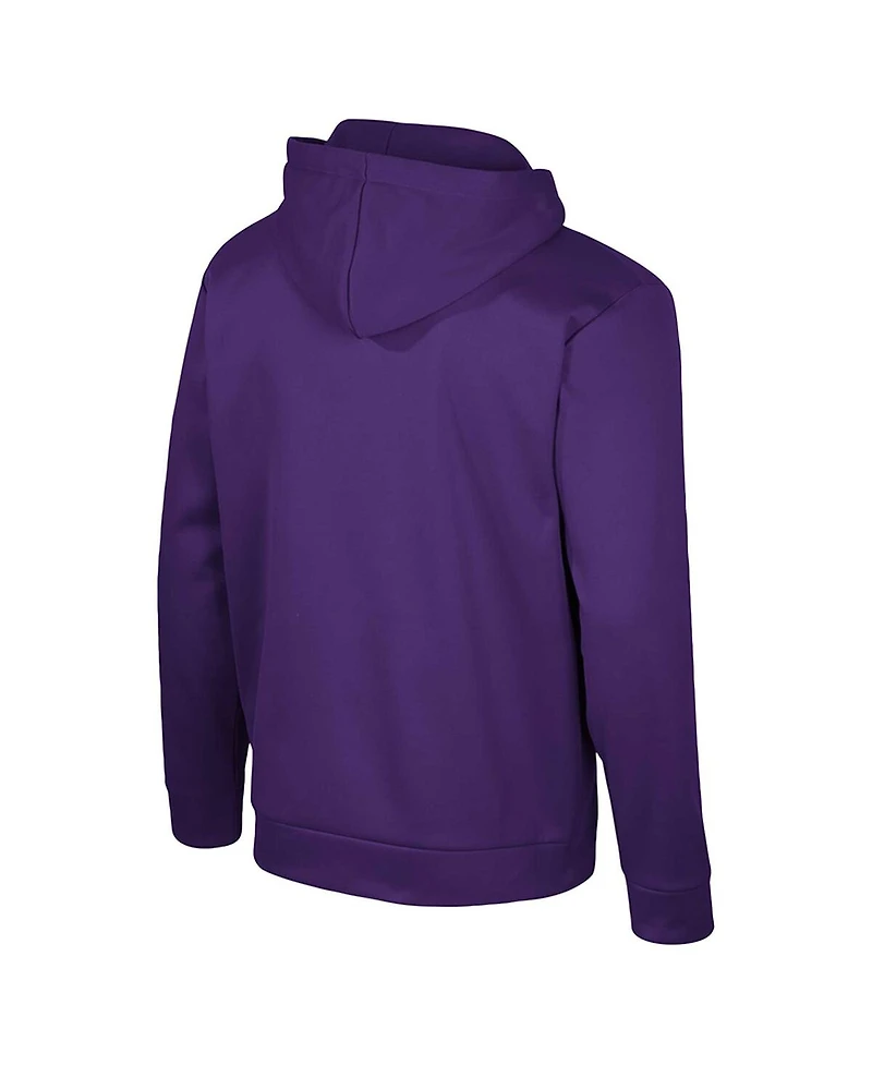 Colosseum Men's Purple Lsu Tigers Quarter-Zip Hoodie