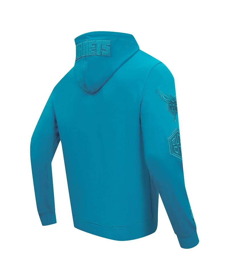 Pro Standard Men's Teal Charlotte Hornets Triple Tonal Dk Full-Zip Hoodie Jacket