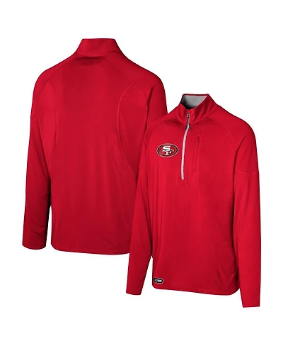Outerstuff Men's Scarlet San Francisco 49ers Grind Iron Quarter-Zip Top
