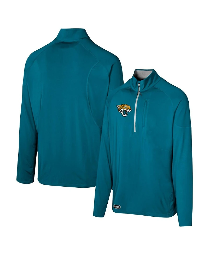 Outerstuff Men's Teal Jacksonville Jaguars Grind Iron Quarter-Zip Top