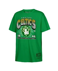 Mitchell & Ness Men's Kelly Green Boston Celtics Hardwood Classics Vintage Hoopster T-Shirt