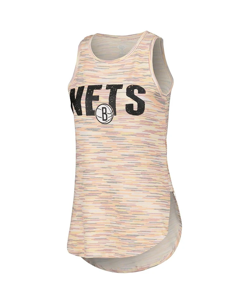 Concepts Sport Women's White Brooklyn Nets Sunray Tank Top