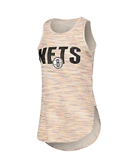 Concepts Sport Women's White Brooklyn Nets Sunray Tank Top