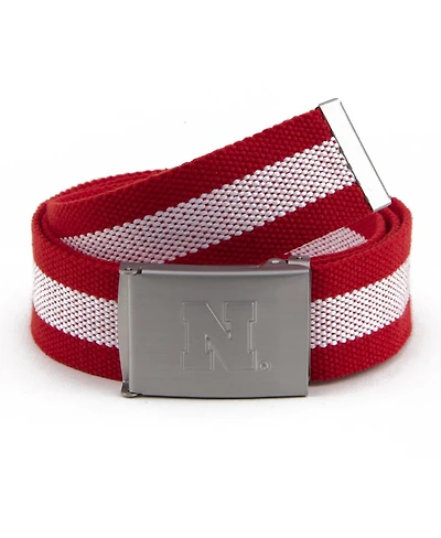Eagles Wings Men's Nebraska Huskers Fabric Belt