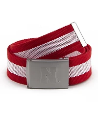 Eagles Wings Men's Nebraska Huskers Fabric Belt