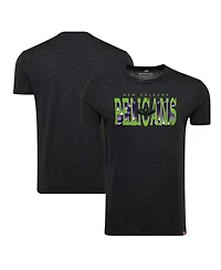 Sportiqe Men's Heather Black New Orleans Pelicans City Edition Comfy Tri-Blend T-Shirt