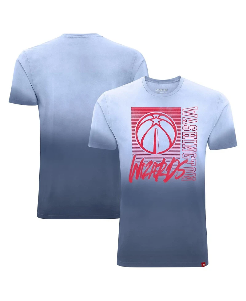 Sportiqe Men's and Women's Navy Washington Wizards Bingham Sun-Fade T-Shirt