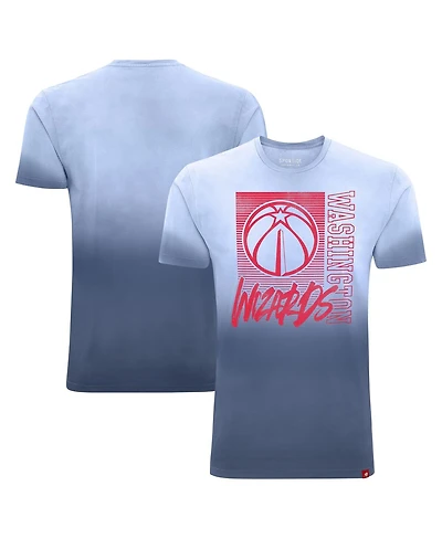 Sportiqe Men's and Women's Navy Washington Wizards Bingham Sun-Fade T-Shirt