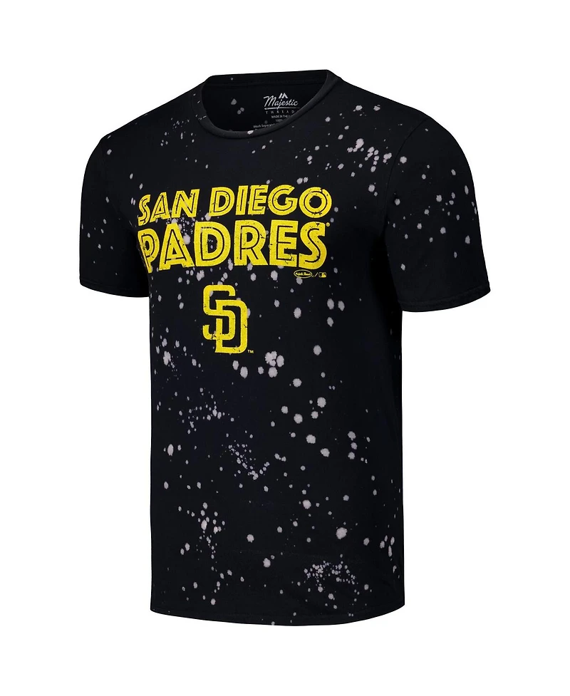 Majestic Men's Black/White San Diego Padres Splatter T-Shirt