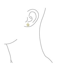 Bling Jewelry Ayllu Amulet Talisman Inspirational Intertwine Symbol Heart Infinity Clover For Love Luck Unity Stud Earrings Rose Gold Plated .925 Ster