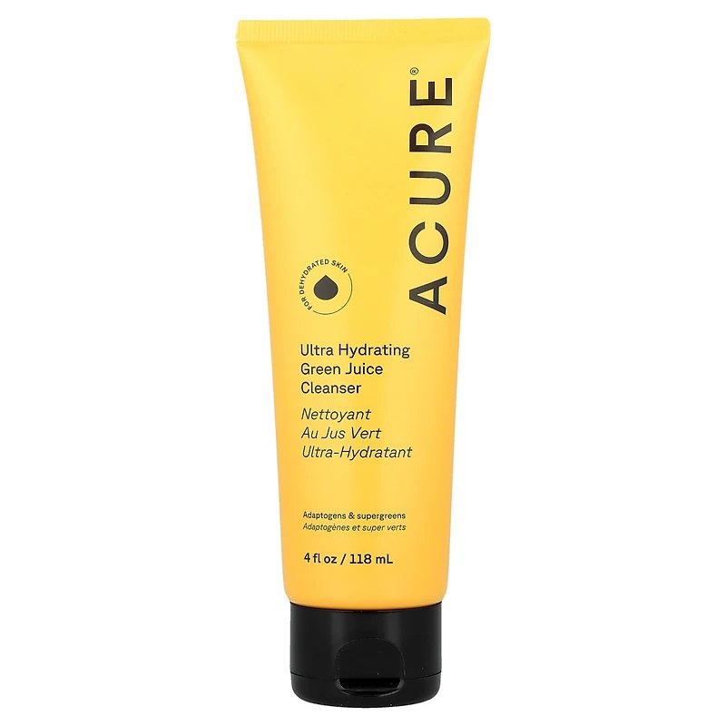 Acure Ultra Hydrating Green Juice Cleanser For Dehydrated Skin