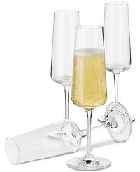 The Cellar Flur Collection 8.79-oz. Stemmed Champagne Glasses, Set of 4, Exclusively at Macy's