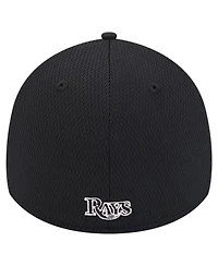 New Era Men's Black Toronto Blue Jays Active Dash Mark 39THIRTY Flex Hat