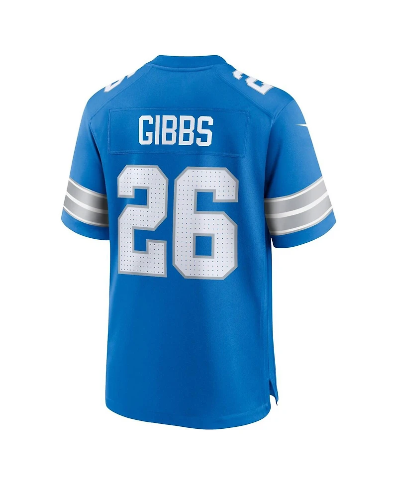 Nike Men's Jahmyr Gibbs Blue Detroit Lions Game Jersey