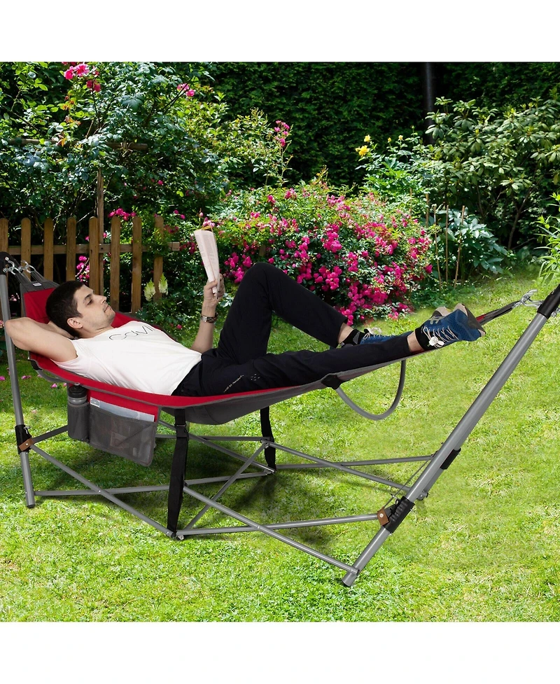 Sugift Portable Folding Hammock with Hammock Stand